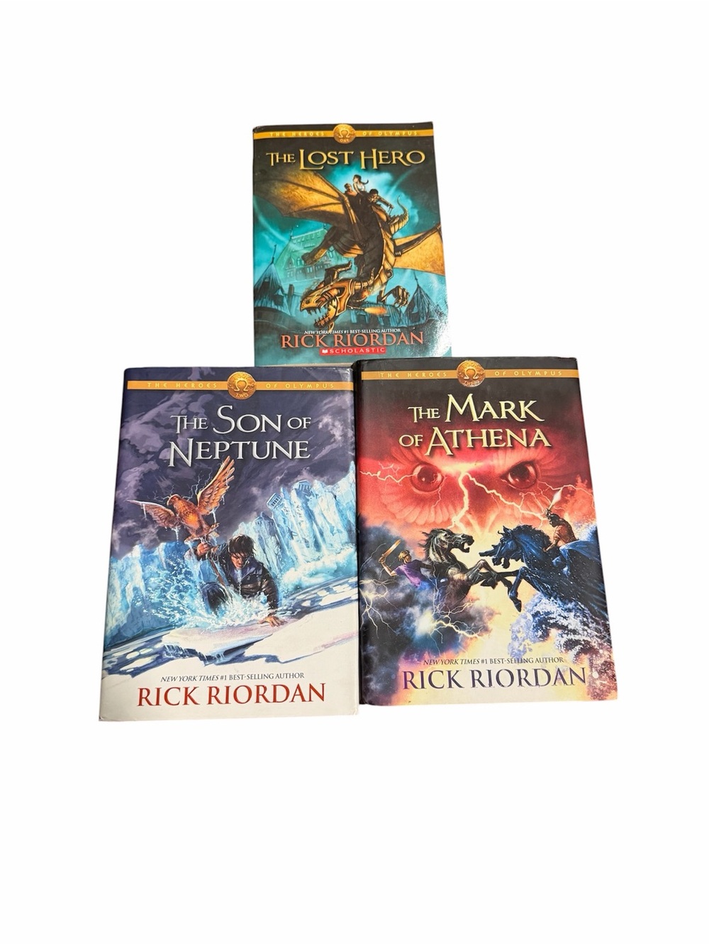The Heroes of Olympus series by Rick Riordan First Three Books - EUC/NEW